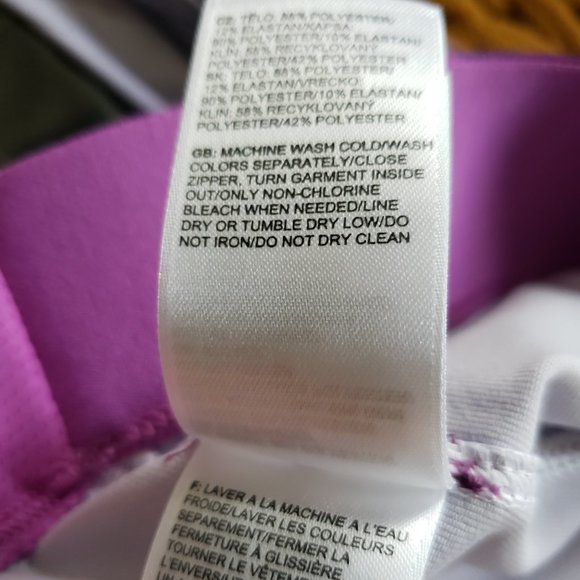 NWT North Face Fern Print Motus Purple Capri XL - Picture 9 of 10